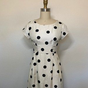 White House Black Market Polka Dot Dress